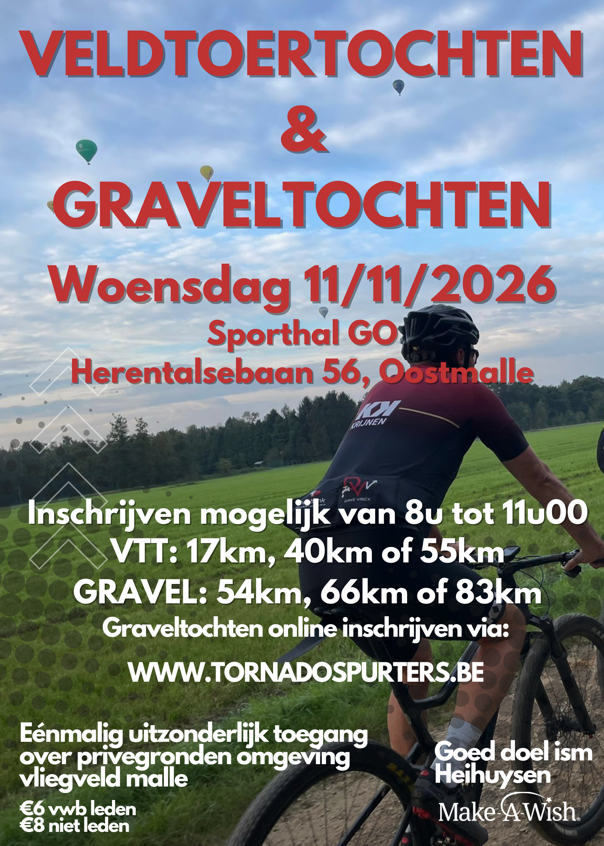 Overzicht van de VTT- en graveltrajecten 2026